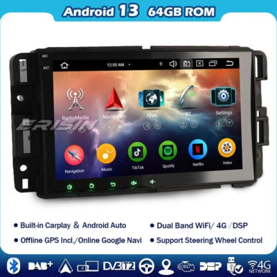 64GB Android 14 Navi Autoradio Buick Enclave GMC Sierra Acadia Savana Hummer H2 - Bild 1 von 4