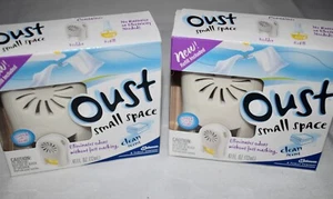 (2) Oust Small Space Clean Scent Air Fragrancer No Batteries Needed NEW ~ UT2 - Picture 1 of 4