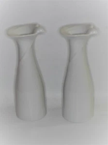 DANSK Set/2 Tapered Dove Candle Holders*Porcelain*Gunnar Cyren*Japan*Bird - Picture 1 of 3