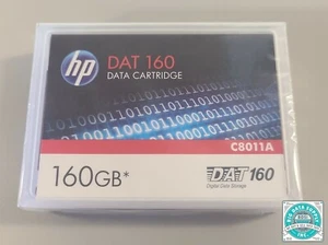 Neu HP C8011A 80/160GB DAT160 (DDS6) 8 MM Backup Datenband Medienkassette (1 Stück) - Bild 1 von 4