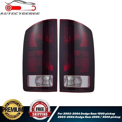 Tail light for Dodge Ram 1500 2500 3500 pickup 2002-2006 Smoke Red Rear Lamps Foto 1 de 4