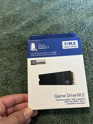 PlayStation PS5 Seagate 1TB Game Drive SSD + Heatsink  - Image 1 of 4