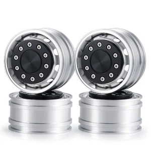 Mozzo cerchio ruota anteriore in alluminio 1/2/4 pz per RC 1/14 Tamiya trattore camion auto - Foto 1 di 15