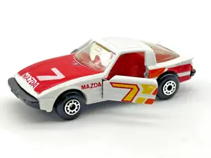 Matchbox MB31 Mazda RX7 Racing Sports Car White w/Red Hood Mint in PVC Display - Picture 1 of 8