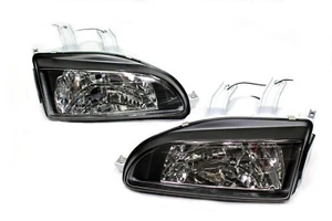 Faros transparentes carcasa negra para 90-93 con niebla + esquina como 1 unidad - Imagen 1 de 2