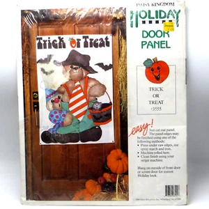 Panel de puerta de Halloween Daisy Kingdom 3555 tela sin terminar para oso truco o trato - Imagen 1 de 5