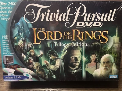 Trivial Pursuit El Señor de los Anillos Edición Trilogía DVD Juego de Mesa Nuevo Foto 1 de 2