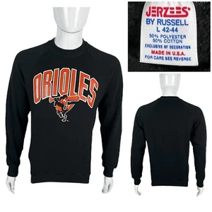 Baltimore Orioles Russell Jerzees Mens Large Crewneck Sweatshirt Vintage USA - Picture 1 of 8