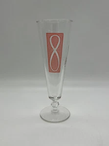 Vintage Libbey Glass MCM Number 8 Pilsner Beer Glass 1950’s Pink Red Dots - Picture 1 of 5