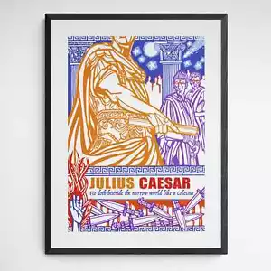 Impresión artística de Julio César, obra de William Shakespeare, impresiones de teatro, RSC, The Globe - Imagen 1 de 11
