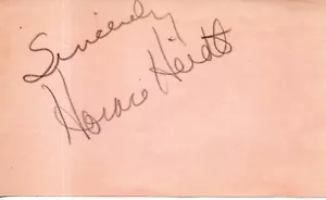 77265. Carta FIRMATA BIG BAND LEADER HORACE HEIDT 1901-1985 SPEDIZIONE GRATUITA IN US - Foto 1 di 1