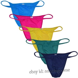 Men Bodybuilding Contest Posing Trunks Competition Physique String Bikini Briefs - Picture 1 of 13