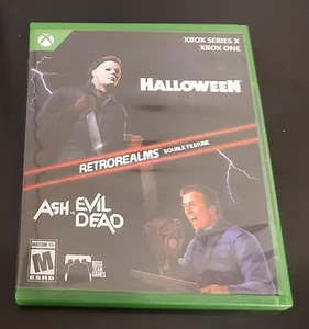Halloween Ash vs Evil Dead RetroRealms Double Feature Xbox One Series X & Cards - Picture 1 of 5