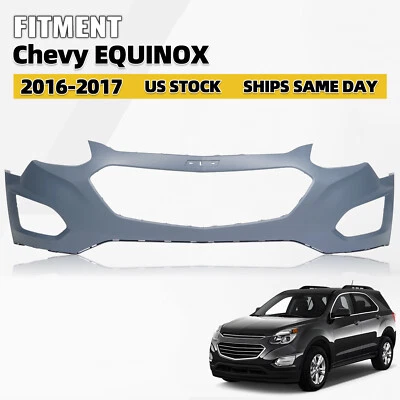 Front Upper Bumper Cover Fit For 2016 2017 Chevrolet Equinox Primed Foto 1 de 4