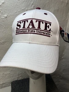 NCAA The Game MISSISSIPPI STATE BULLDOGS Split Bar Adjustable Snapback Hat NEW - Picture 1 of 10