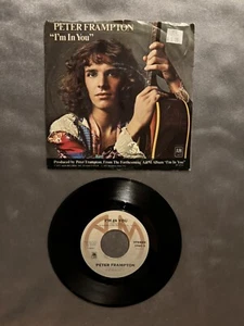 Peter Frampton "I'm In You" 45 Tested Vg Picture Sleeve Jukebox - Foto 1 di 4
