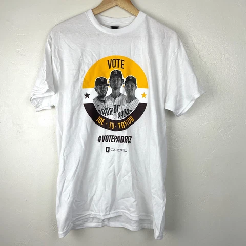 2022 San Diego Padres # Vote Padres All- Star Joe/Yu/Taylor T- Shirt M Size SGA Cover