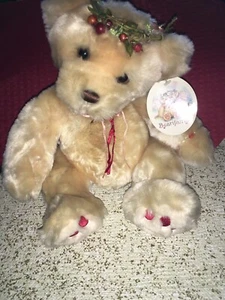 Aurora Bearifairies Fairy Teddy Bear Plush/Red Wings/Fairy Charm #14141 W/Tags - Picture 1 of 11