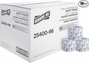 Joe GJO2540096 2-ply Standard Bath Tissue Rolls White, 96 rolls - Picture 1 of 6