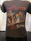Rare chemise vintage 1987 Destruction Butcher Tour taille Petite roche thrash métal