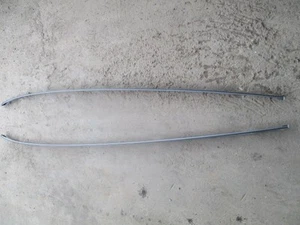 BMW E83 X3 ROOF GUTTER TRIM MOULDINGS PASSENGER DRIVERS SIDE PAIR SILVER GREY - Picture 1 of 5