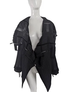 ❤️ vtg avant garde glam rock pleated hollywood pop art jacket  - Picture 1 of 4