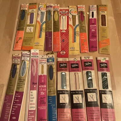 (19) Vintage Coats/Clarks Neckline, Skirt Talon Crown Zippers Retro colors!! - Image 1 of 4