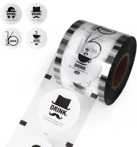 Cup Sealer Film Bubble Boba Tea Sealing Film 3000 pcs for PP Plastic Cup 95 mm - Picture 1 of 7