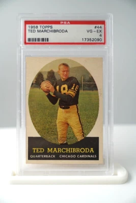 VINTAGE 1958 TOPPS #44 TED MARCHIBRODA PSA 4 VG-EX - Image 1 of 2
