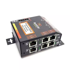 GarrettCom ES42H-24VDC Hardened Edge Switch, 10/100 RJ-45 (x4), Fiber Ports (x2) - Picture 1 of 6