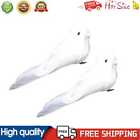 4pcs White Feather Artificial Foam Doves Lover Peace Doves Bird Home Decor