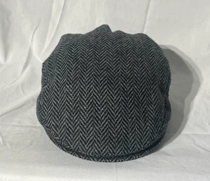 SCALA Dorfman Pacific Handmade Gray Wool Blend Cabbie Newsboy Hat Size M - Picture 1 of 7