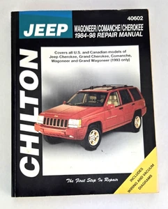 CHILTON'S Jeep Wagoneer Comanche Grand Cherokee 1884-1998 Repair Manual 40602 - Picture 1 of 5