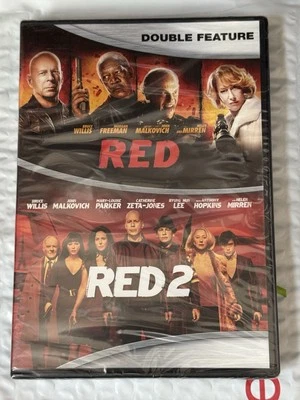 RED/RED 2 (DVD, 2016, Widescreen) Bruce Willis/John Malkovich/Morgan - Image 1 of 2