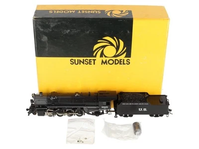 Sunset Models 2-8-2 HO BRASS USRA Heavy Steam Locomotive & Tender -Painted LN - Image 1 of 4
