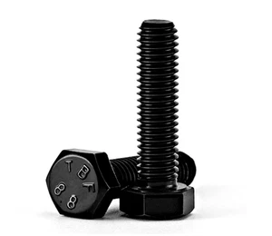 Sechskantschrauben metrisch Feingewinde M8 - M12 Voll gewinde 8.8 Stahl Schwarz - Picture 1 of 14