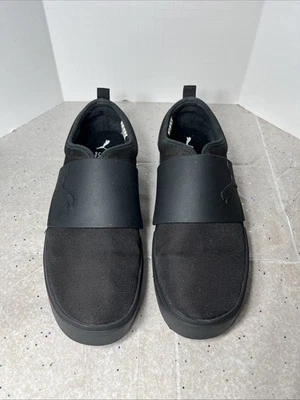 Puma Slip Ons Men’s US Size 10 Black W/Red Accents - Image 1 of 4