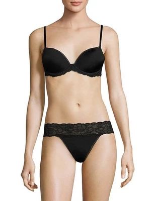 Calvin Klein Women's Demi Bra Black Lace, 34DD - Image 1 of 3
