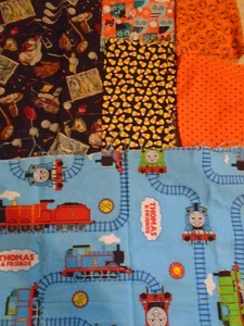 HALLOWEEN SCRAP FABRIC COTTON - Picture 1 of 10