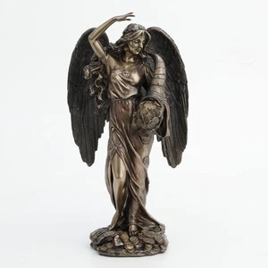 Figura griega de 11,5 pulgadas dama alada Fortuna decoración regalo coleccionable - Imagen 1 de 4