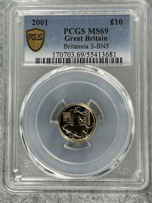 2001 £10 Great Britain  1/10 Gold Brittania Low Mintage 1,100 Una And The Lion - Image 1 of 4