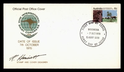 DR WHO 1970 AUSTRALIA FDC DAIRY CONGRESS w904 - Image 1 of 2