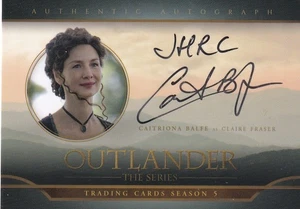 Outlander Season 5 Autograph Card CB1 signed by Caitriona Balfe as Claire Fraser - Picture 1 of 4