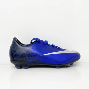 Nike Boys Mercurial Victory V CR FG 684848-404 Blue Soccer Cleats Shoes Sz 12.5C - Picture 1 of 12