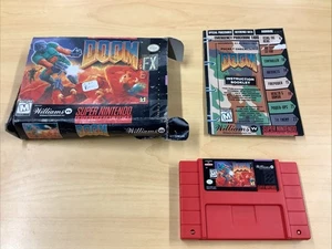 Doom (Super Nintendo Entertainment System, 1995) - W/ Box And Manual SNES - Picture 1 of 13