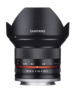 SY12M-E-BK 12mm F2.0 Ultra Wide Angle Lens for Sony E Cameras, Black - Picture 1 of 6