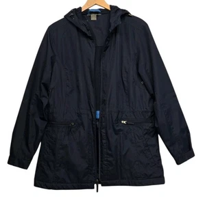 Natural Reflections Womens Large Blue Anorak Rain Jacket Zip Up Hooded Gorpcore  - Picture 1 of 8