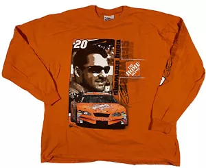 Vintage Nascar Tony Stewart #20 Home Depot T-Shirt Uomo Taglia XL Manica Lunga B6 - Foto 1 di 12