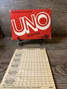 Vintage Set Of UNO Score Pad 1978 & 1983 #4001 Unused Original Box - Picture 1 of 5