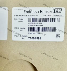 Sensor medidor de concentración de lodos 1 pieza E+H CUS51D-AAD1A4 nuevo - Imagen 1 de 1